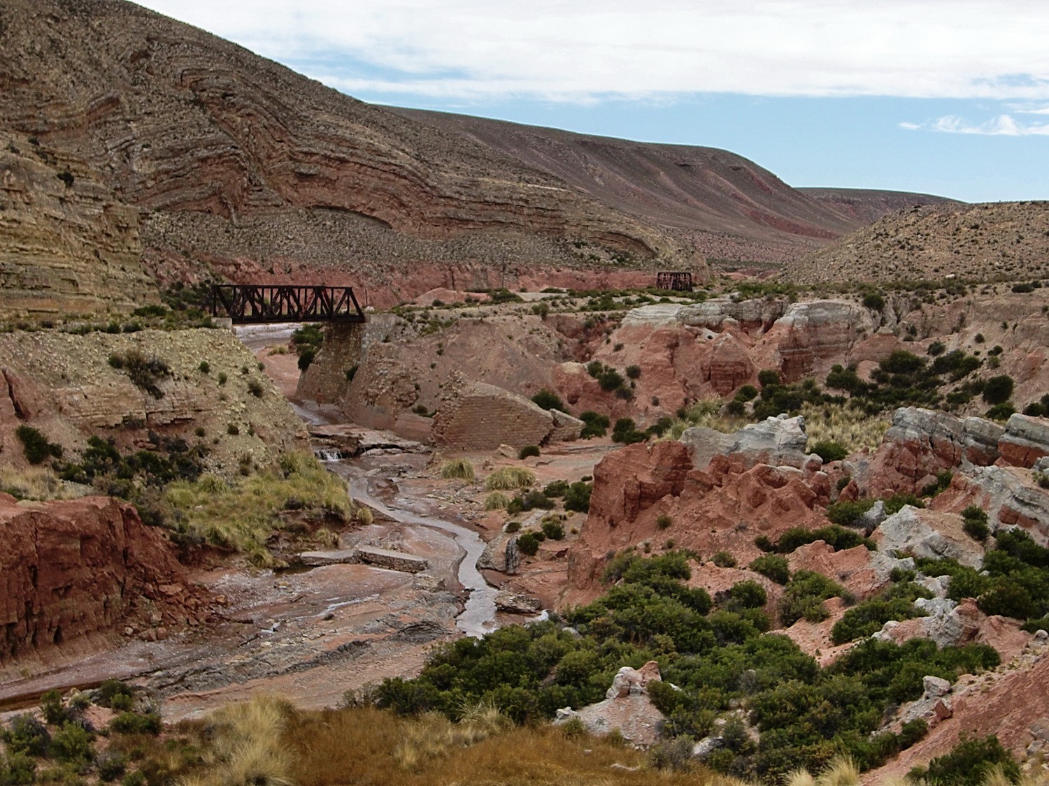Landscape of the Quebrada de Humahuaca closed to the Bolivan border